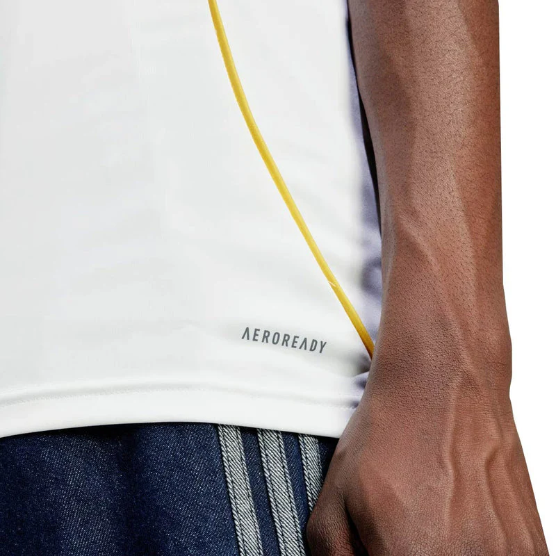 Maglia Home adidas Vinícius Jr. Real Madrid 2025/26 con patch di Champions League (Bianca)