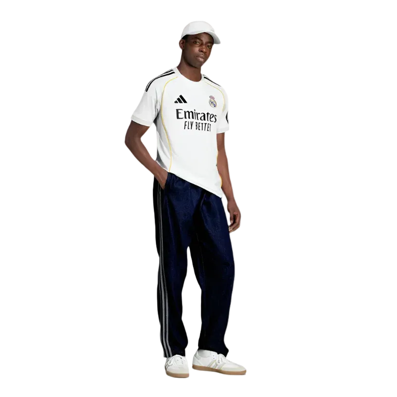 Maglia Home adidas Vinícius Jr. Real Madrid 2025/26 con patch di Champions League (Bianca)