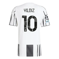 adidas Maglia Home Juventus Yildiz con patch Champions League 25/26 (Bianco/Nero/Rosa)