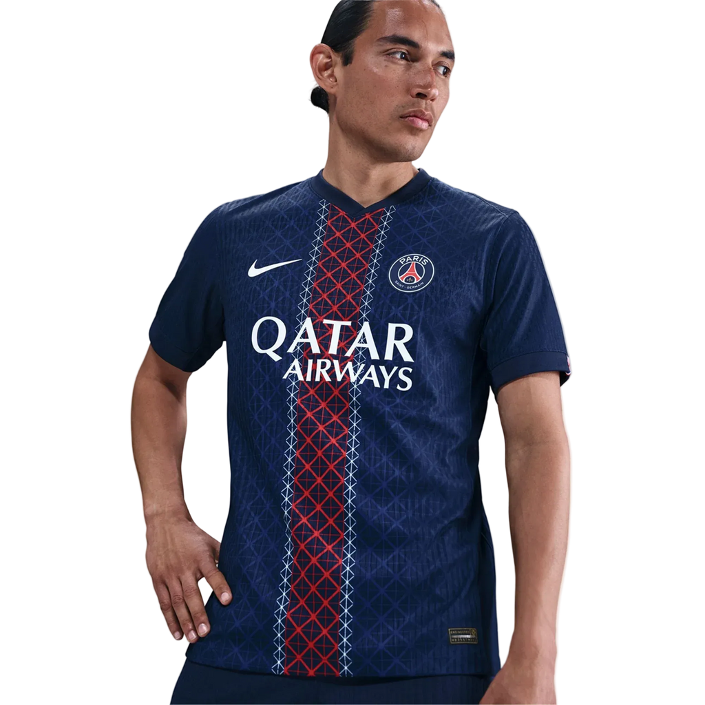 Nike Maglia Home Paris Saint-Germain Dembélé da Uomo con patch Champions League 25/26 (Navy)