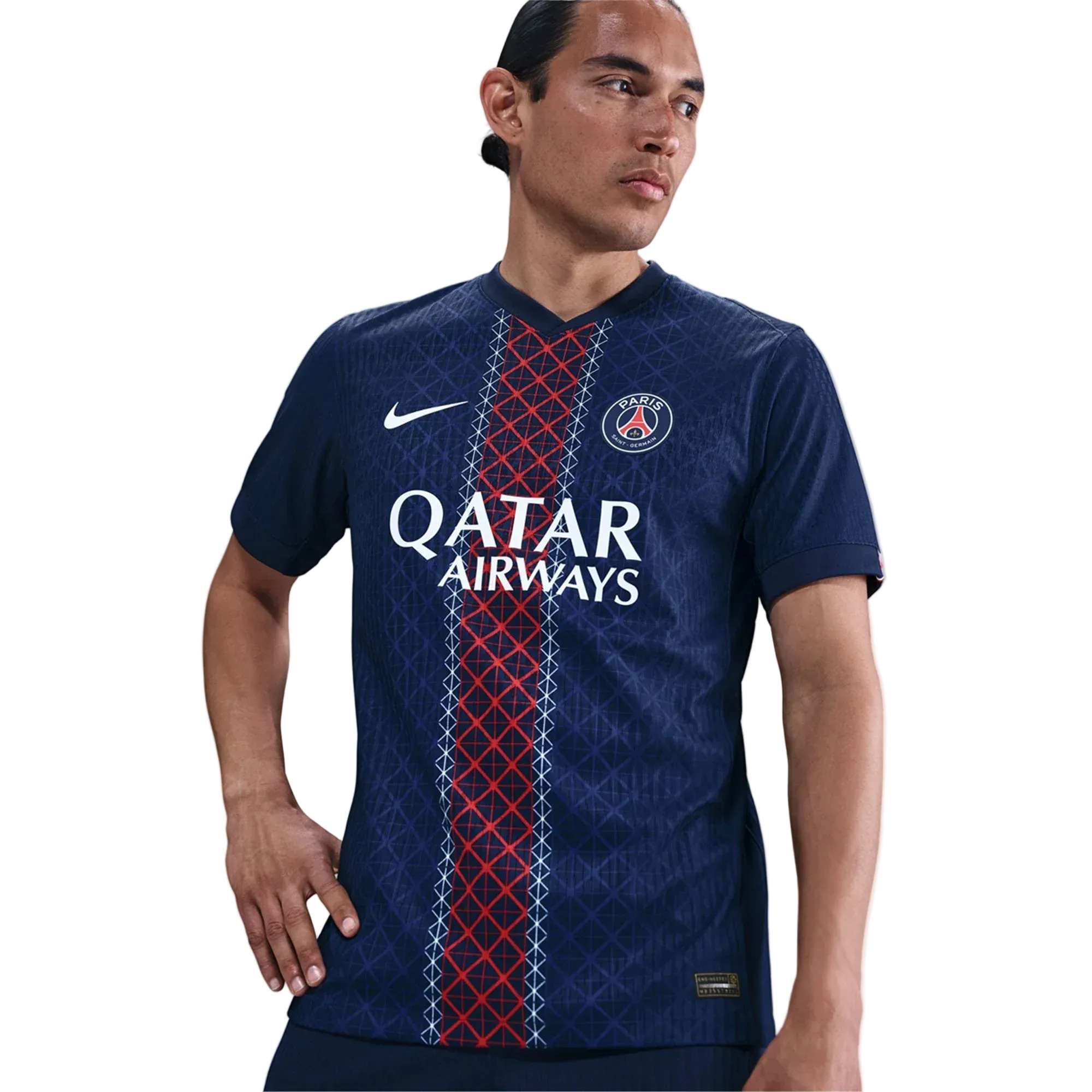 Nike Maglia Home Paris Saint-Germain Dembélé da Uomo con patch Champions League 25/26 (Navy)