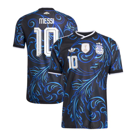 Maglia Argentina Away Mondiale 2026 - Lionel Messi 10 - Special Edition Baroque Blue