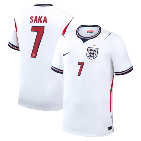 Maglia Inghilterra Home Mondiale 2026 - Bukayo Saka 7